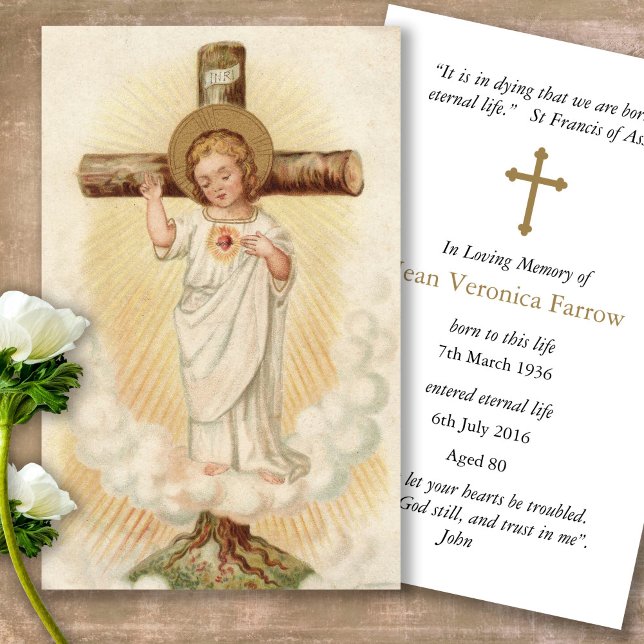 Beerdigung Verlust Jesus Eternity Gebet Sympathiek (catholic, religious, celebration of life, in loving memory of, prayer cards for bereavement)