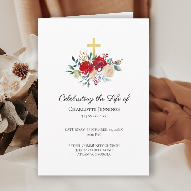 Beerdigung von Lebensgedenken Programm (Von Creator hochgeladen)