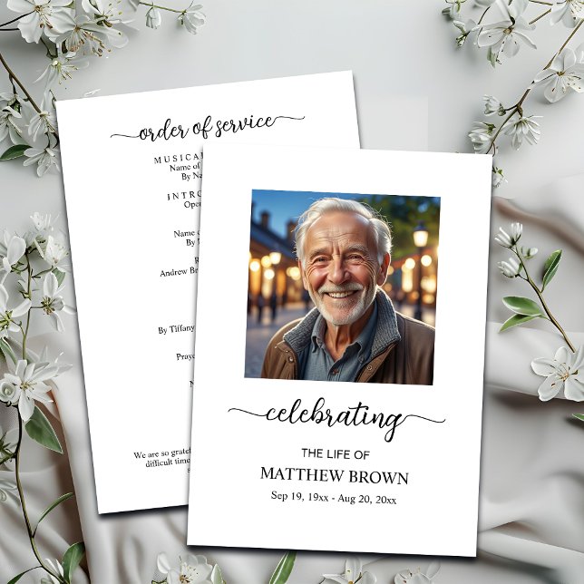 Beerdigung von Life 1 Foto Gedenkfeier Programm (Von Creator hochgeladen)