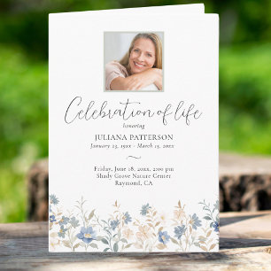 Beerdigung von Life Blue Wildblumen Beerdigung Fot Programm