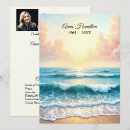 Beerdigung von Ocean Sunrise Einladung