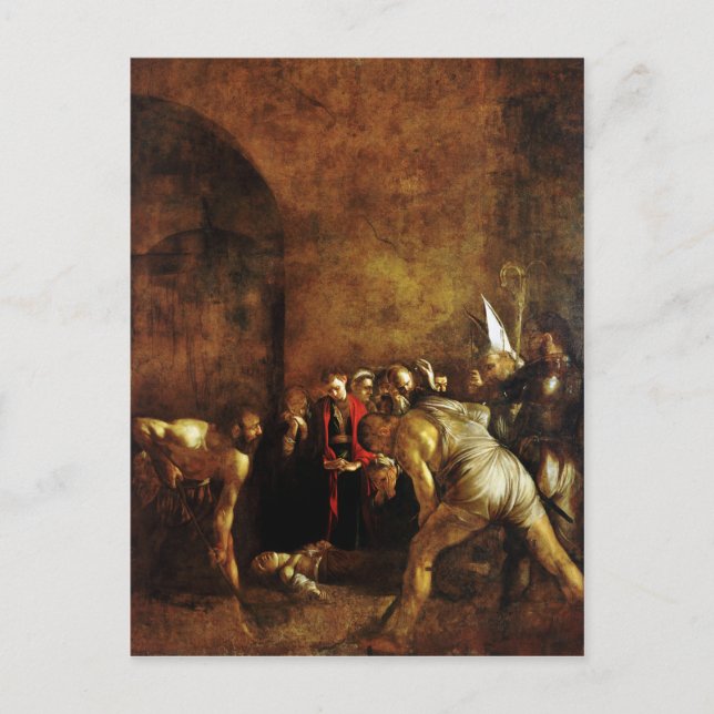 Beerdigung von Saint Lucy durch Caravaggio (1608) Postkarte (Vorderseite)