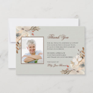 Beerdigung von Wasserfarben dank Karte Memorial