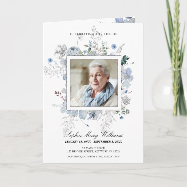 Beerdigungsauftrag, Wildblumen-Programm Programm (Vorderseite)