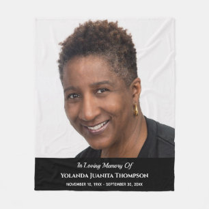 Beerdigungsdenkmal Custom Foto Bereavement Beileid Fleecedecke