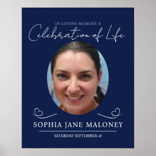 Beerdigungsdienst Beerdigung Oval Foto Marine Poster