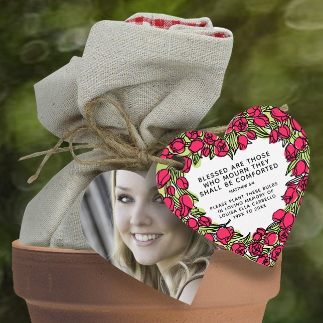 Beerdigungsgeschenk Pflanze Tulpenbirnen Geschenkanhänger (Von Creator hochgeladen)