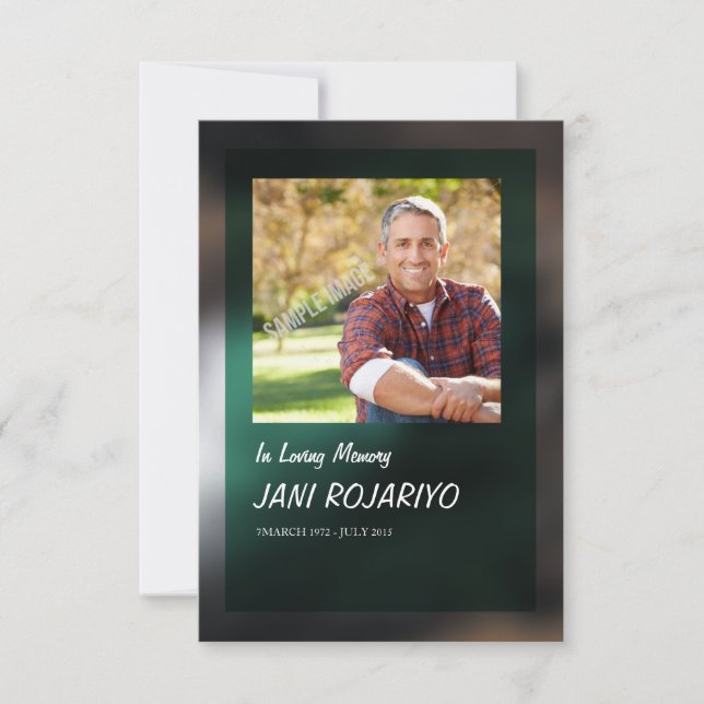 Beerdigungskarte Einladung (Vorderseite)