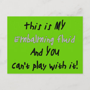 Beerdigungsleiter/Mortiker Funny Gifts Postkarte