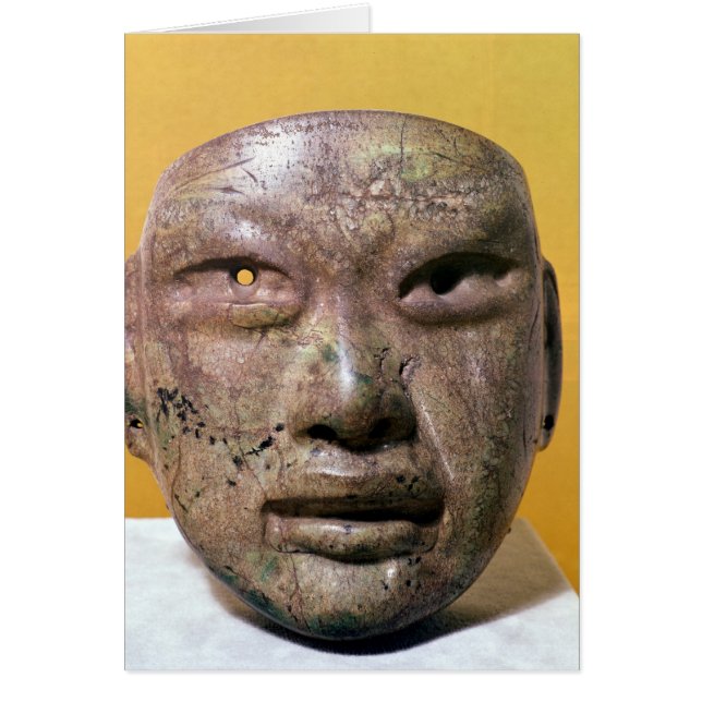 Beerdigungsmaske, Olmec, aus Mexiko (Vorne)