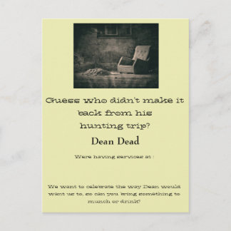 Beerdigungsmitteilung Postkarte