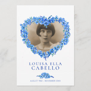 Beerdigungsservice für Vergessliches in Blau Programm