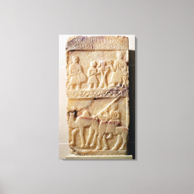 Beerdigungsstela aus Jemen Leinwanddruck (Vorderseite)