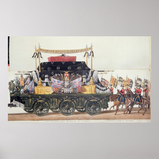 Beerdigungswagen des Herzogs von Wellington, 1853 Poster (Vorne)