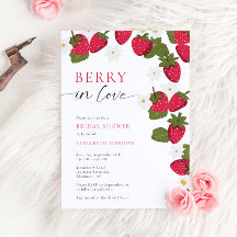 Beere in Liebe Erdbeer-Hochzeitsdusche Floral