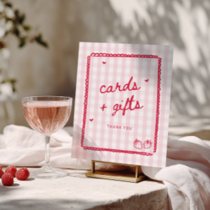 Beere in Liebe Erdbeer Karten und Geschenke Poster