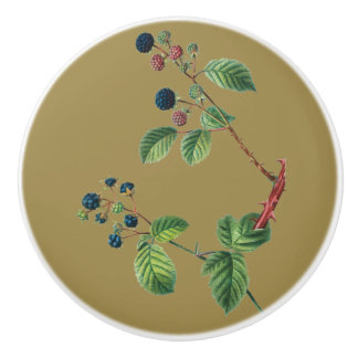 Beeren auf Gold Keramikknauf