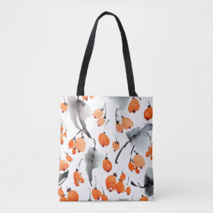 Beeren, Blätter Aquarellfarbe, Farbillustrierung, Tasche