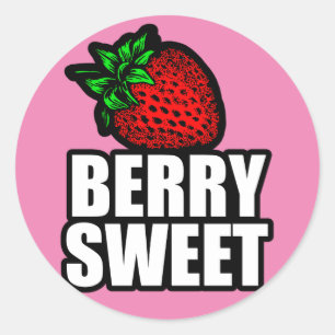 Beeren-Bonbon Runder Aufkleber