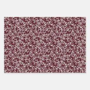 Beeren, bordeauxrot. geschenkpapier set