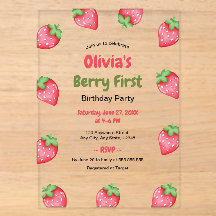 Beeren-Erstgeburtstag-Erdbeere 1. Geburtstag 