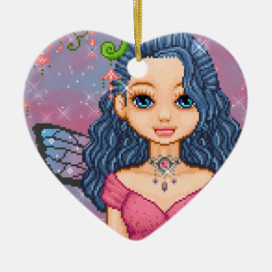 Beeren-Feen-Verzierung Keramik Ornament