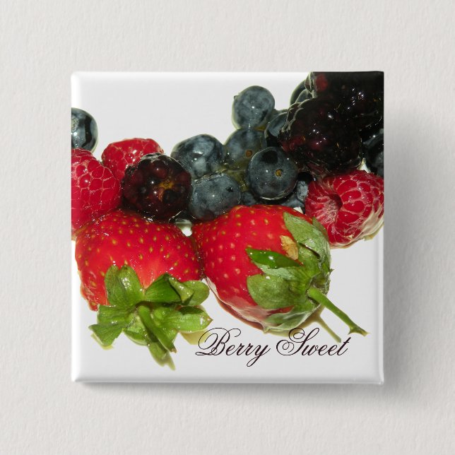 Beeren-Freuden-"Beeren-Bonbon-" Knopf Button (Vorderseite)