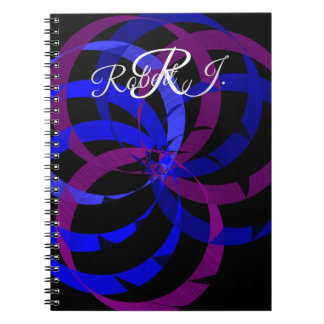 Beeren-Mischung Geometrisches Spiralnotizbuch Notizblock