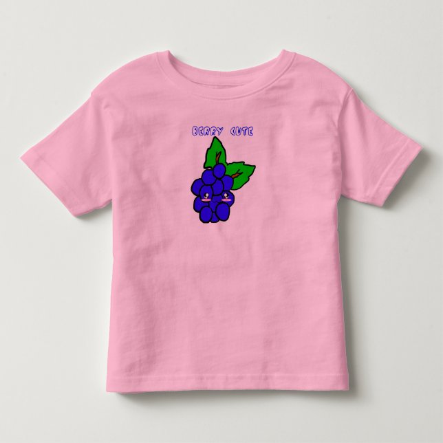 Beeren-niedliche Blaubeere Kleinkind T-shirt (Vorderseite)