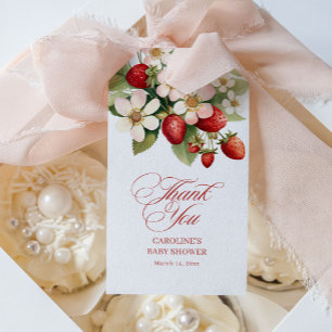 Beeren süße Erdbeeren-Baby-Party-Geschenk Geschenkanhänger