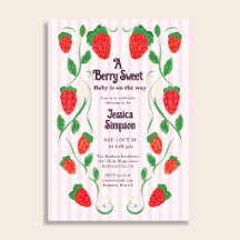 Beeren süße niedliche Art Nouveau Baby Shower