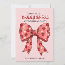 Beeren süße Party-Einladung