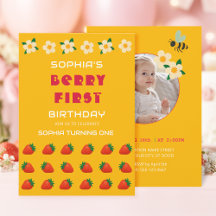 Beeren süße Party-Einladung