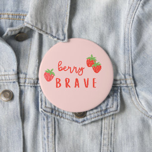 Beeren tapfer Kindheit Krebs krank Kinder süß Button