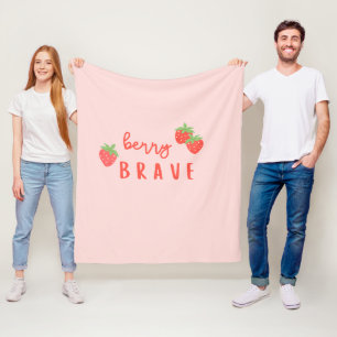 Beeren-tapfer-kindheit-krebs-krank-kinder-süß Fleecedecke