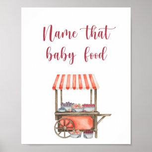 Beeren - taufen Sie dieses Babynahrungsmittel Poster