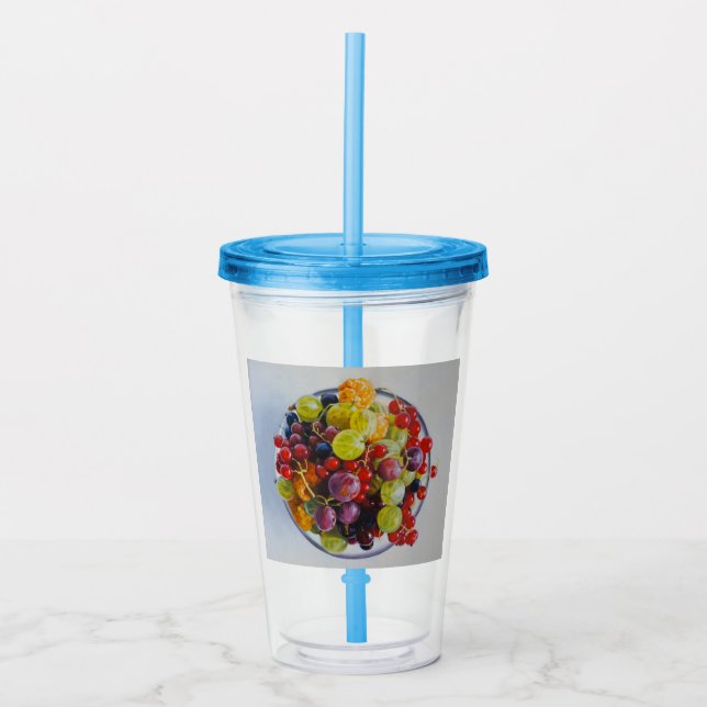Beeren - Überrealistisches Fruchtleben Acryltrinkbecher (Vorderseite)
