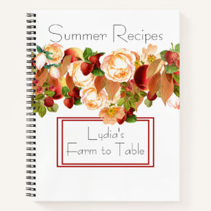 Beeren und Blume von Aquarellen Organizer Notizbuch