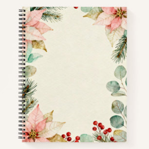 Beeren-Watercolor-Blumen-Notizbuch Notizbuch