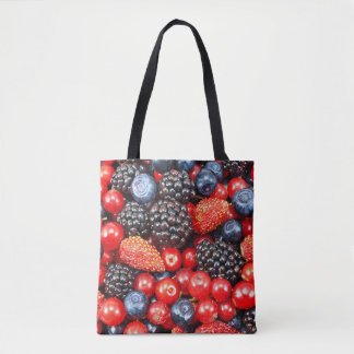 Beerenausgefrischer Hintergrund-Mosaik Tasche
