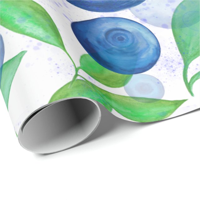 Beerenfrüchte Geschenkpapier (Rolleneckpunkt)