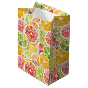 Beerengrüner Orange-Pink Fruchtiger Junggesellinne Mittlere Geschenktüte