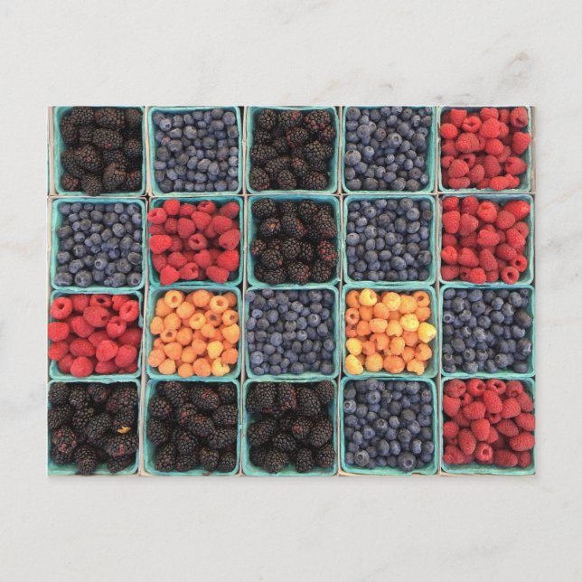 Beerenkarte Postkarte (Vorderseite)