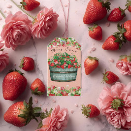 Beerenküche Babydusche Einladung Geschenkanhänger