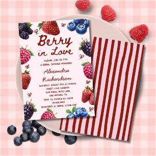 Beerenliebe Erdbeer Brautjungfernparty Einladung