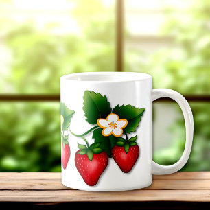 Beerenlieblich Ich liebe Erdbeeren Kaffeetasse