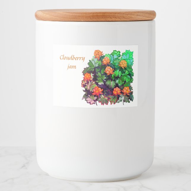 Beerenmarmelade Lebensmitteletikett (Vorderseite)