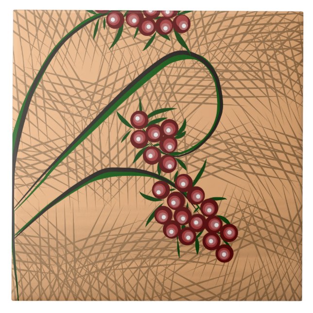 Beerenmuster Fliese (Vorderseite)