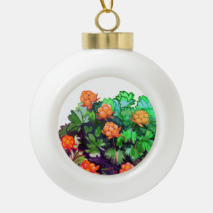 Beerenwolken Keramik Kugel-Ornament