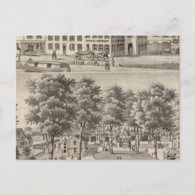 Beergarden und Brauerei CL Centlivre Postkarte (Vorderseite)